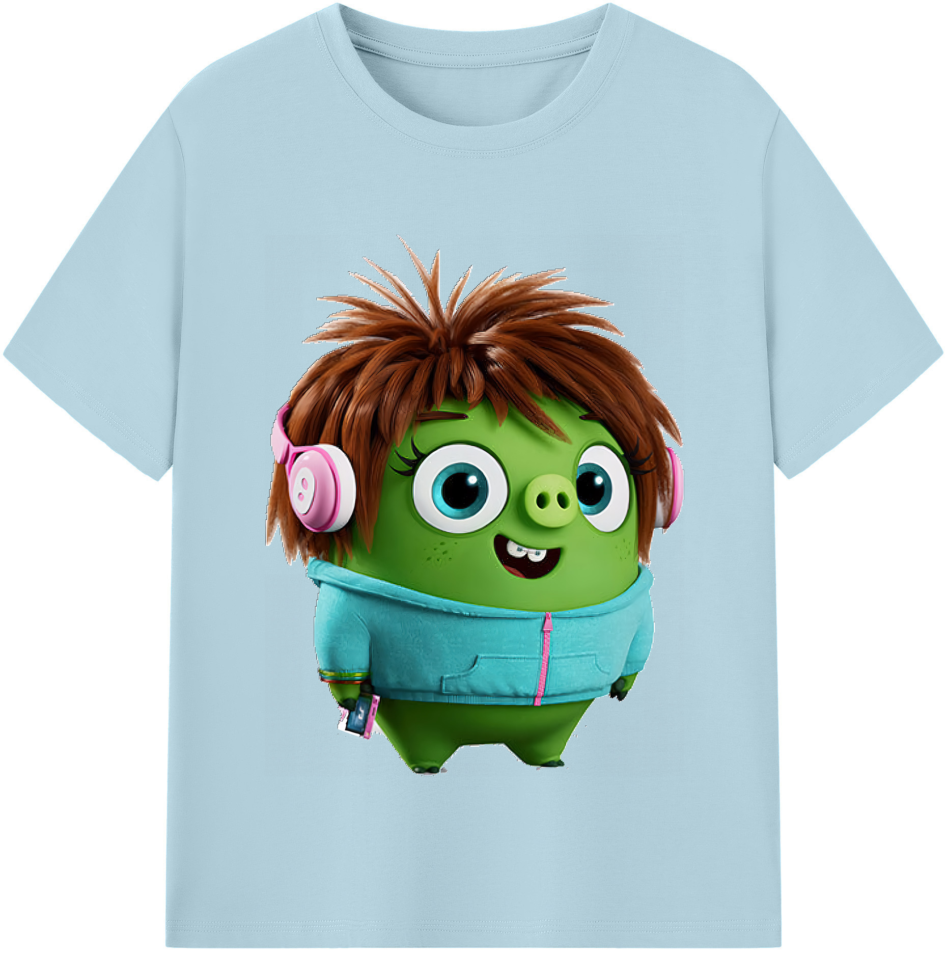 （画像用） Angry Birds アングリーバード 綿100％半袖Tシャツ（フロントプリント）